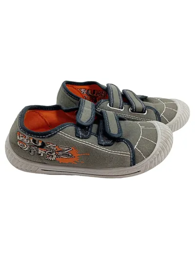 BOBBIES Kinder Sneaker low Gr. 29 Grau Casual Sportschuhe Klettverschluss