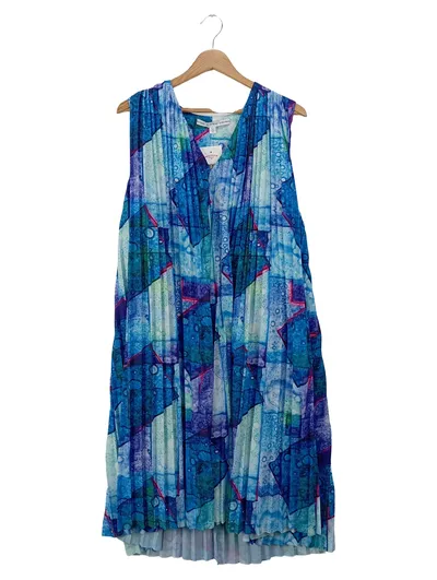 & OTHER STORIES Freizeitkleid Damen 34/XS Blau Bohemian Vintage Plissee