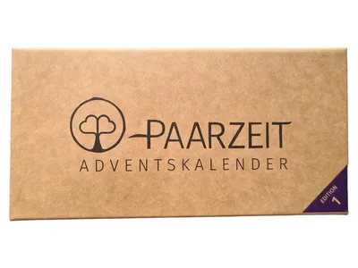 Paarzeit Adventskalender Edition 1 für Paare Liebe Natur Braun 21x11cm