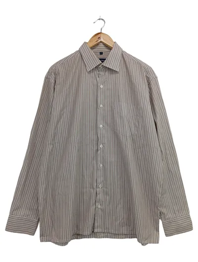 A.W. DUNMORE Business Hemd Herren 52/XL Grau Gestreift Klassisch