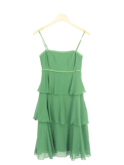 Zero Damen Freizeitkleid Gr. 34/XS Grün Elegant Feminin Bohemian Trägerkleid
