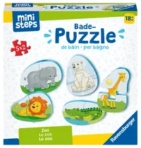 Ravensburger mini steps Bade-Puzzle Zoo Badespielzeug Tiere Mehrfarbig 1