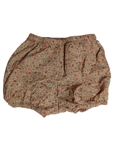 Wheat Baby Stoffhose Bloomers Gr. 92 Blumenmuster Bio-Baumwolle Beige