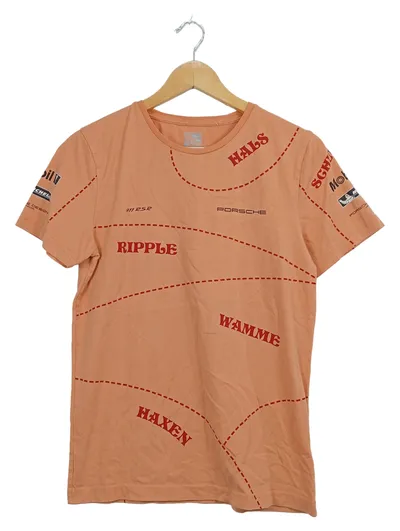 Porsche 911 RSR Herren T-Shirt Fanshirt Orange Gr. S Motorsport