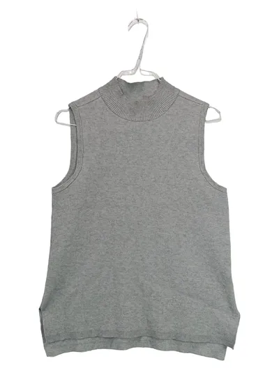 MSCH Copenhagen Damen Pullunder Weste Strickweste Gr. 34/XS Grau Basic Viskose