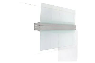 ZUMTOBEL Wandleuchte Silber Modern Minimalistisch Glas Metall 31cm