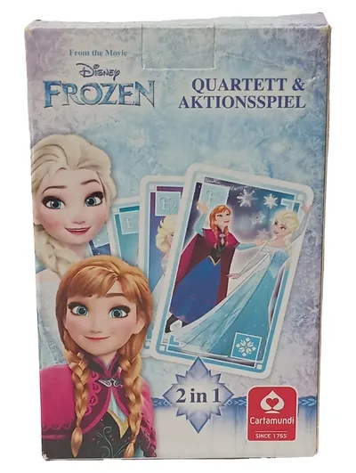 Cartamundi Disney Frozen Quartett & Aktionsspiel Kartenspiel Kinder Elsa Anna