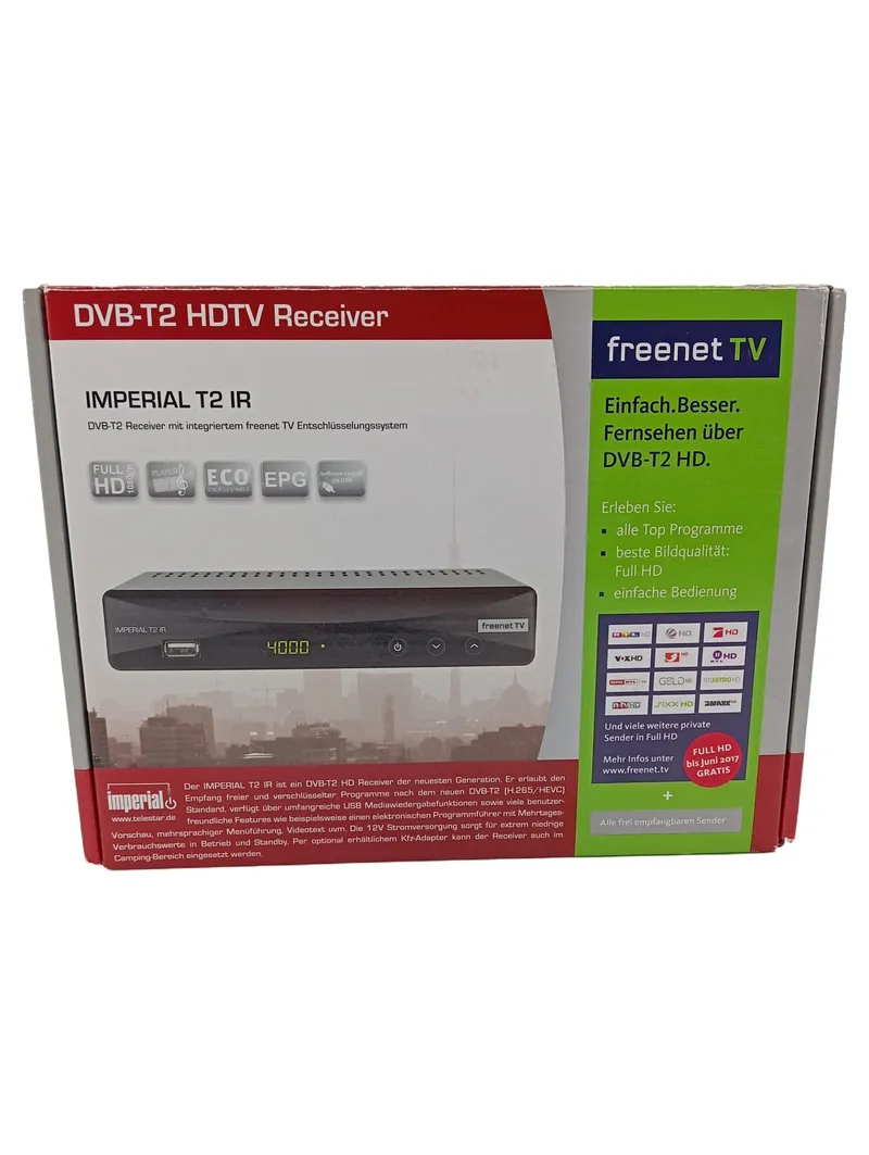 Digitalbox IMPERIAL T2 IR DVB-T2 HD Receiver freenet TV Schwarz 1