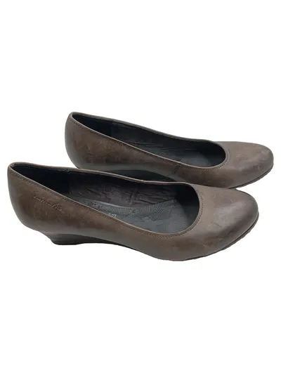 Tamaris Damen Ballerinas Leder Gr. 37 Braun Elegant Freizeit Büro