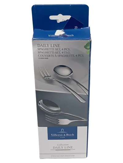 Villeroy & Boch Daily Line Spaghetti Besteck Set 4-tlg. Edelstahl Silber