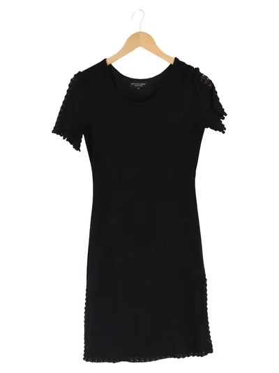ANA ALCAZAR Damen Cocktailkleid Gr. 36/S Schwarz Elegant Strukturmuster