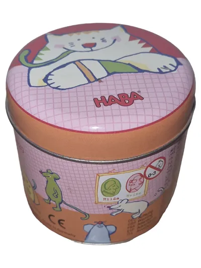 HABA Aufbewahrungsbox Spielzeug Metall Dose Kinder Tiermotiv Bunt