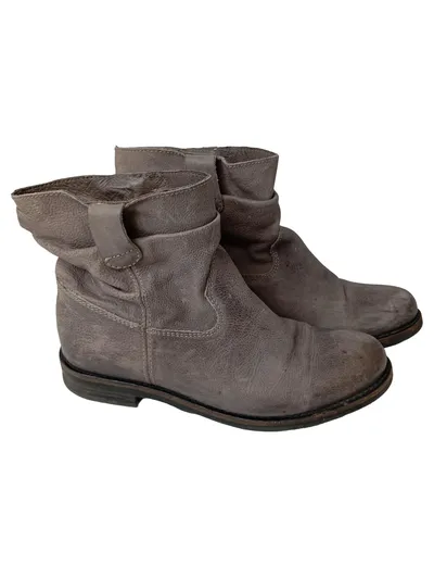 BUFFALO Damen Stiefel Gr. 39 Grau Casual Urban Boots Stiefeletten