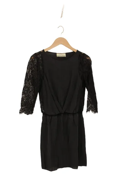 BY MALENE BIRGER Cocktailkleid Damen 34/XS Schwarz Elegant Spitze Seide