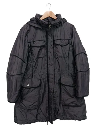 GIL BRET Herren Steppmantel Gr. 44/L Schwarz Klassisch Outdoor Jacke
