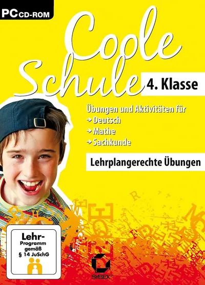 Sybex Coole Schule 4. Klasse Lernsoftware PC Deutsch Mathe Sachkunde Spielerisch