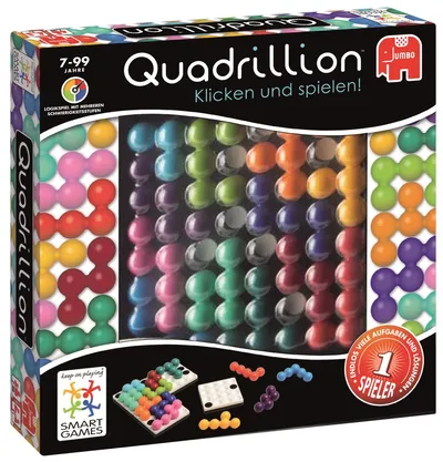 Jumbo Quadrillion Logikspiel Geduldspiel 7-99 Jahre Smart Games Knobelspiel