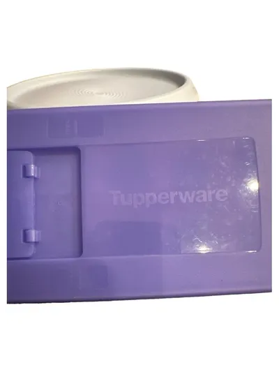 Tupperware Eiswürfelform Lila Weiß 14 Fächer mit Deckel NEU