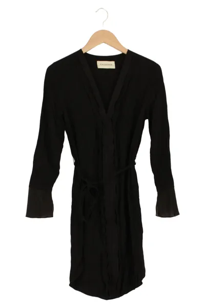 BY MALENE BIRGER Damen Freizeitkleid Schwarz Gr. 34/XS Elegant Wickelkleid