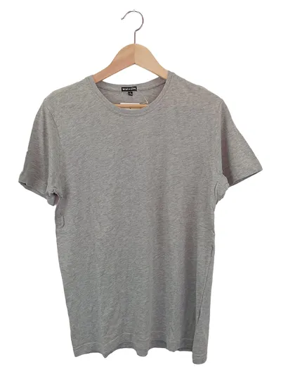 Watsons Herren T-Shirt Basic Grau Gr. 46/S Kurzarm Baumwolle Viskose
