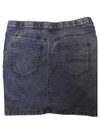 Noisy May Damen Jeansrock Gr. 36/S Grau Denim Mini Stretch