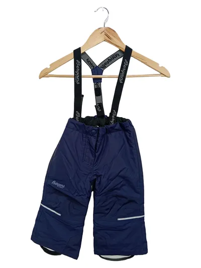 BERGANS OF NORWAY Kinder Regenhose Gr. 80 Blau Outdoor Latzhose