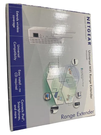 NETGEAR WN3000RP WLAN Repeater Extender Wireless Signal Booster Weiß