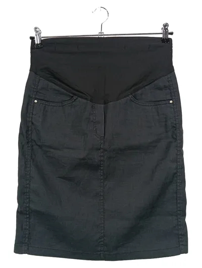 CHRISTOFF Umstandshose Damen 36/S Schwarz Leinen Bleistiftrock Praktisch