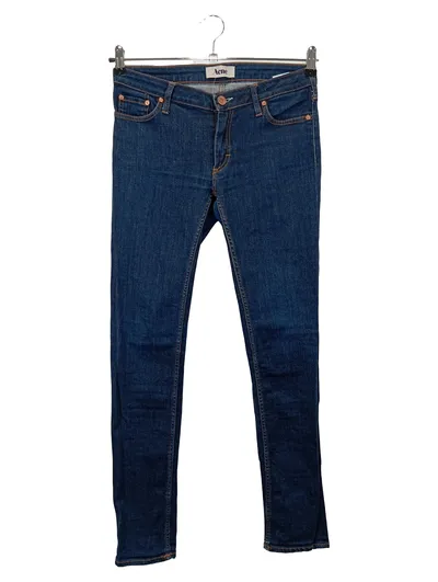 ACNE Damen Jeans Regular Fit W29 Blau Casual KEX SOFT RAW