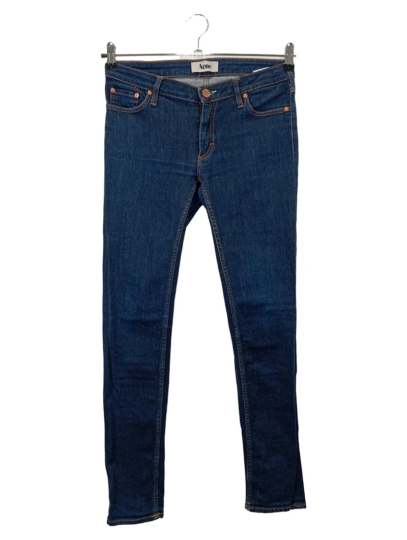 ACNE Damen Jeans Regular Fit W29 Blau Casual KEX SOFT RAW 1