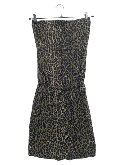 BY MALENE BIRGER Damen Freizeitkleid 40/L Leo-Print Braun Vintage