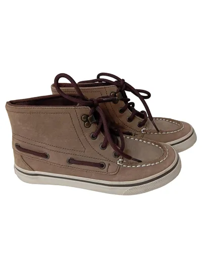 SPERRY TOP SIDER Kinder Schnürschuhe Gr. 33 Braun Bootsschuh Casual