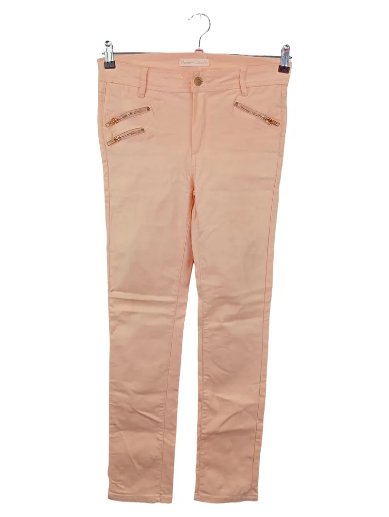 MONDAY Damen High Waist Jeans Gr. 40 Rosa DENIM Stretch Hose 1