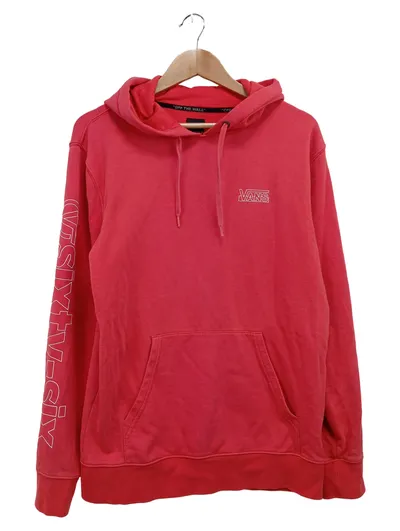 VANS Kapuzenpullover Damen S/36 Rot Streetwear Hoodie Logo Print