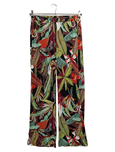 COUTURE LINE Damen Stoffhose Gr. 34 XS Mehrfarbig Tropisches Blumenmuster