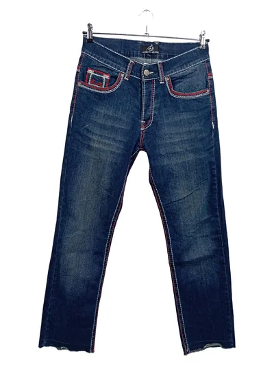 AMICA Damen Mom Jeans Gr. 40/L Blau Casual Denim Hose