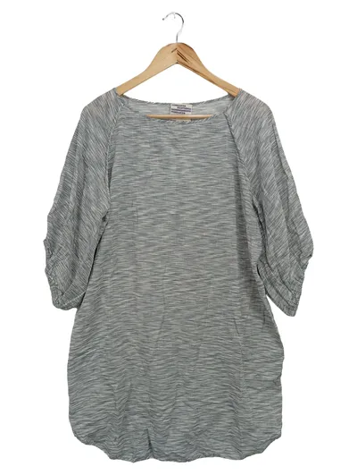BAUM UND PFERDGARTEN Freizeitkleid Damen Gr. 40/L Grau Baumwolle Midikleid