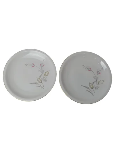 KAHLA Frühstücksteller Weiß Blumen Klassisch Porzellan Ø 19,5 cm