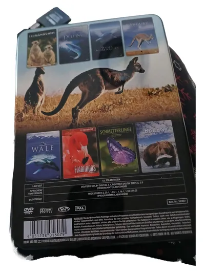 Natur Doku Box-Set DVD 8 Filme Wale Bären Delfine Tierwelt Dokumentation