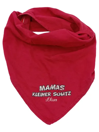 S.OLIVER Kinder Tuch Rot Halstuch Mamas kleiner Schatz Baumwolle Casual