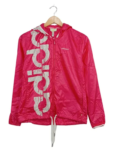 Adidas Neo Label Windbreaker Jacke Damen Gr. XXS Pink Logo-Print
