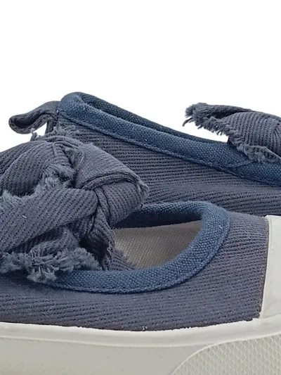 United Colors of Benetton Mädchen Ballerinas Blau Schleife Gr. 25 Canvas