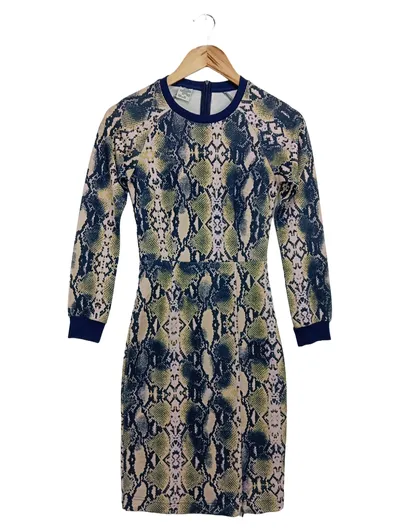 BAUM UND PFERDGARTEN Etuikleid Damen 34/XS Schlangenmuster Mehrfarbig Elegant