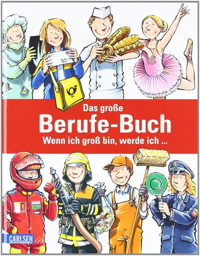 Carlsen Buch "Wenn ich groß bin, werde ich..." Kinder Berufe Pilot Feuerwehrmann
