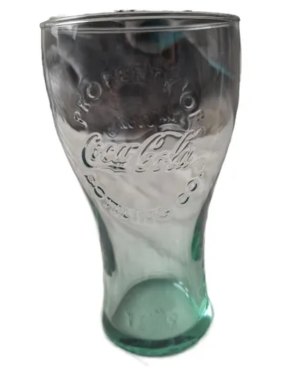 McDonald's Coca-Cola Sammelglas Vintage Grün 350ml Trinkglas Retro
