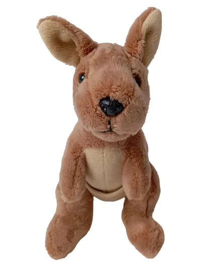 CORNELISSEN Baby Kuscheltier Känguru Braun 19cm Stofftier Plüschtier