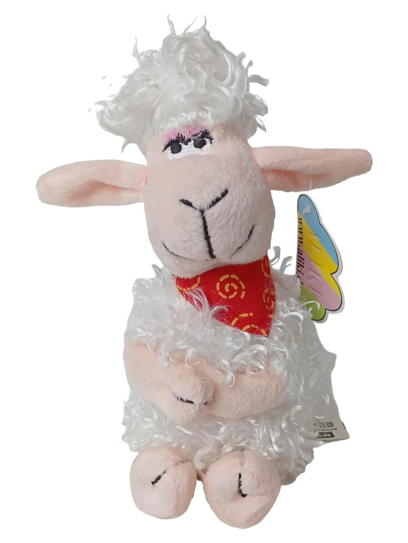ALIKI Baby Kuscheltier Schaf weiß 18cm Plüschtier Stofftier Lamm 1