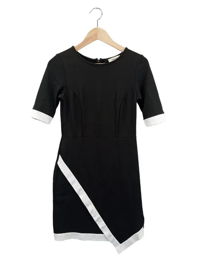 LINEA TESINI BY HEINE Etuikleid Damen Gr. 34/XS Schwarz Elegant Business