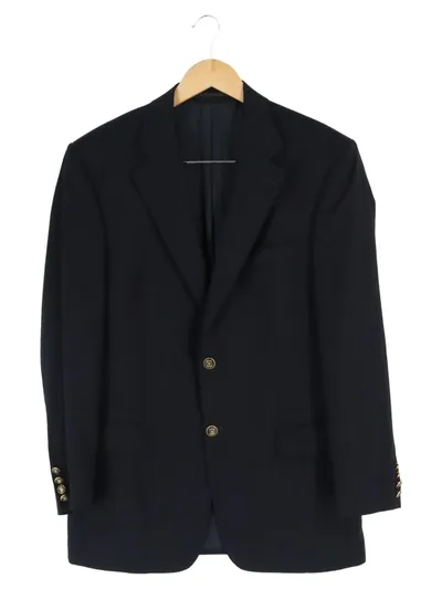 FERKINGHOFF Herren Blazer Sakko Gr. 48/M Schwarz Business Elegant Wolle