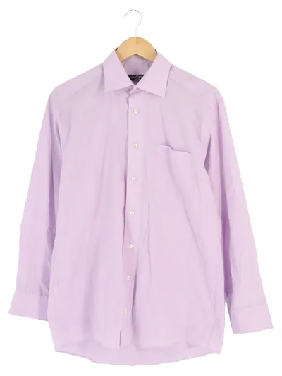 CASA MODA Business Hemd Herren Lila Klassisch Langarm Gr. 48 M Baumwolle